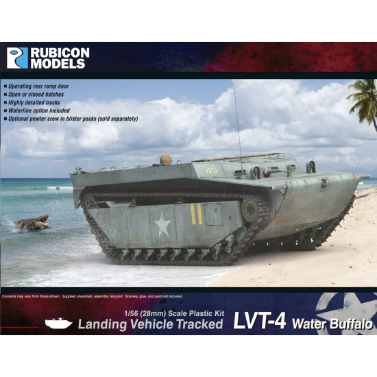 Rubicon Models 280068 , LVT-4 Water Buffalo